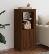 Sideboard mit LED-Leuchten Braun Eichen-Optik 41x37x100 cm