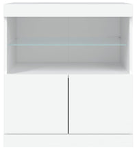 Sideboard mit LED-Leuchten Weiß 60x37x67 cm