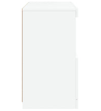 Sideboard mit LED-Leuchten Weiß 60x37x67 cm