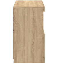Sideboard mit LED-Leuchten Sonoma-Eiche 81x37x67 cm
