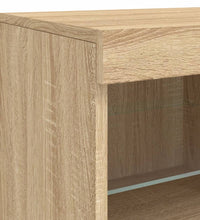 Sideboard mit LED-Leuchten Sonoma-Eiche 81x37x67 cm