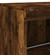 Sideboard mit LED-Leuchten Räuchereiche 81x37x67 cm