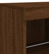 Sideboard mit LED-Leuchten Braun Eichen-Optik 81x37x67 cm