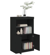 Sideboard mit LED-Leuchten Schwarz 60,5x37x100 cm