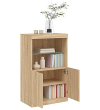 Sideboard mit LED-Leuchten Sonoma-Eiche 60,5x37x100 cm