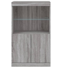 Sideboard mit LED-Leuchten Grau Sonoma 60,5x37x100 cm