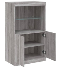 Sideboard mit LED-Leuchten Grau Sonoma 60,5x37x100 cm