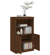 Sideboard mit LED-Leuchten Braun Eichen-Optik 60,5x37x100 cm