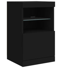 Sideboard mit LED-Leuchten Schwarz 41x37x67 cm