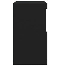 Sideboard mit LED-Leuchten Schwarz 41x37x67 cm