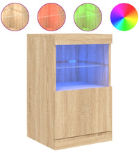 Sideboard mit LED-Leuchten Sonoma-Eiche 41x37x67 cm