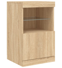 Sideboard mit LED-Leuchten Sonoma-Eiche 41x37x67 cm