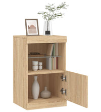 Sideboard mit LED-Leuchten Sonoma-Eiche 41x37x67 cm