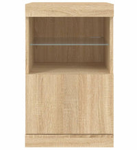 Sideboard mit LED-Leuchten Sonoma-Eiche 41x37x67 cm