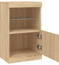 Sideboard mit LED-Leuchten Sonoma-Eiche 41x37x67 cm