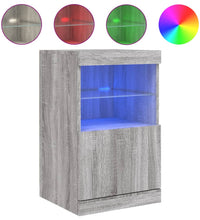 Sideboard mit LED-Leuchten Grau Sonoma 41x37x67 cm