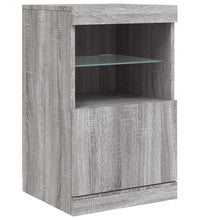 Sideboard mit LED-Leuchten Grau Sonoma 41x37x67 cm