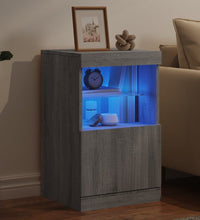 Sideboard mit LED-Leuchten Grau Sonoma 41x37x67 cm