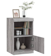 Sideboard mit LED-Leuchten Grau Sonoma 41x37x67 cm