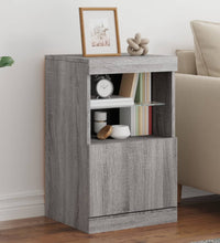 Sideboard mit LED-Leuchten Grau Sonoma 41x37x67 cm