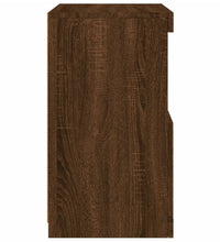 Sideboard mit LED-Leuchten Braun Eichen-Optik 41x37x67 cm