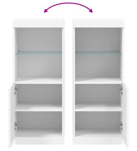 Sideboard mit LED-Beleuchtung Weiß 41x37x100 cm