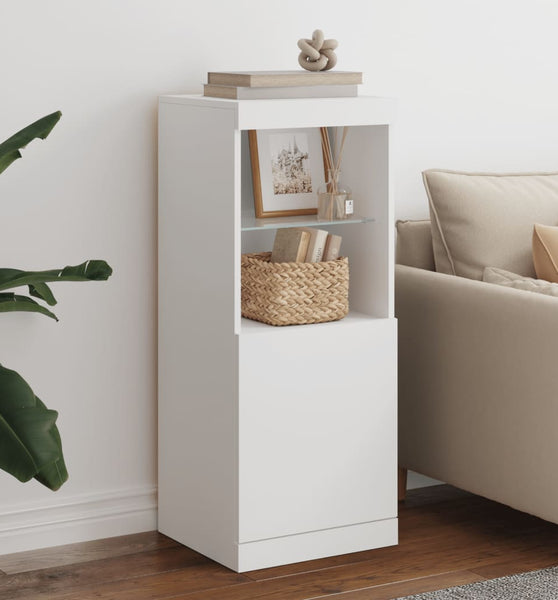 Sideboard mit LED-Beleuchtung Weiß 41x37x100 cm