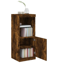 Sideboard mit LED-Leuchten Räuchereiche 41x37x100 cm