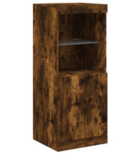 Sideboard mit LED-Leuchten Räuchereiche 41x37x100 cm