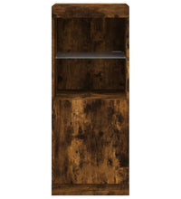 Sideboard mit LED-Leuchten Räuchereiche 41x37x100 cm