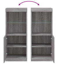 Sideboard mit LED-Leuchten Grau Sonoma 41x37x100 cm