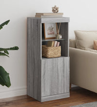Sideboard mit LED-Leuchten Grau Sonoma 41x37x100 cm