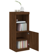 Sideboard mit LED-Leuchten Braun Eichen-Optik 41x37x100 cm