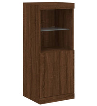 Sideboard mit LED-Leuchten Braun Eichen-Optik 41x37x100 cm