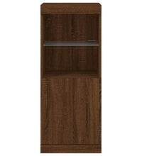 Sideboard mit LED-Leuchten Braun Eichen-Optik 41x37x100 cm