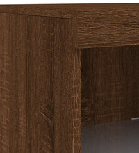 Sideboard mit LED-Leuchten Braun Eichen-Optik 41x37x100 cm
