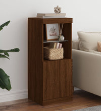 Sideboard mit LED-Leuchten Braun Eichen-Optik 41x37x100 cm