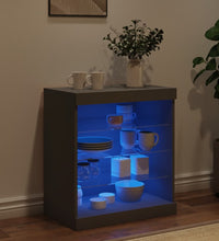 Sideboard mit LED-Leuchten Schwarz 60,5x37x67 cm