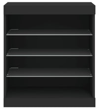 Sideboard mit LED-Leuchten Schwarz 60,5x37x67 cm