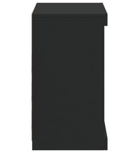 Sideboard mit LED-Leuchten Schwarz 60,5x37x67 cm