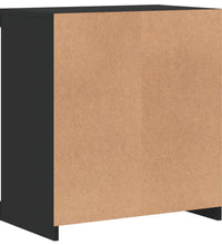 Sideboard mit LED-Leuchten Schwarz 60,5x37x67 cm