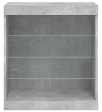 Sideboard mit LED-Leuchten Betongrau 60,5x37x67 cm