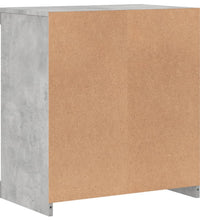 Sideboard mit LED-Leuchten Betongrau 60,5x37x67 cm