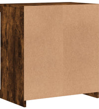 Sideboard mit LED-Leuchten Räuchereiche 60,5x37x67 cm