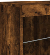 Sideboard mit LED-Leuchten Räuchereiche 60,5x37x67 cm