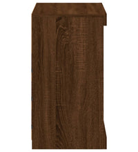 Sideboard mit LED-Leuchten Braun Eichen-Optik 60,5x37x67 cm