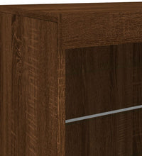 Sideboard mit LED-Leuchten Braun Eichen-Optik 60,5x37x67 cm