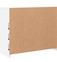 Sideboard mit LED-Leuchten Weiß 81x37x67 cm