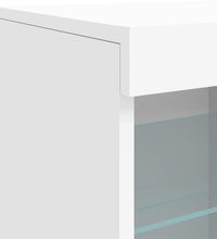 Sideboard mit LED-Leuchten Weiß 81x37x67 cm