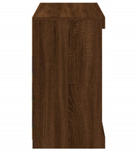 Sideboard mit LED-Leuchten Braun Eichen-Optik 81x37x67 cm